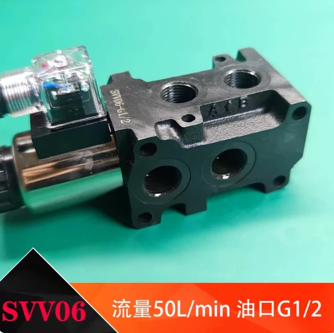 Hydraulic Solenoid Diverter Valve SVV06 SVV09 12V 24V, Multiple Directional Control Selector for Agricultural and Industrial Use