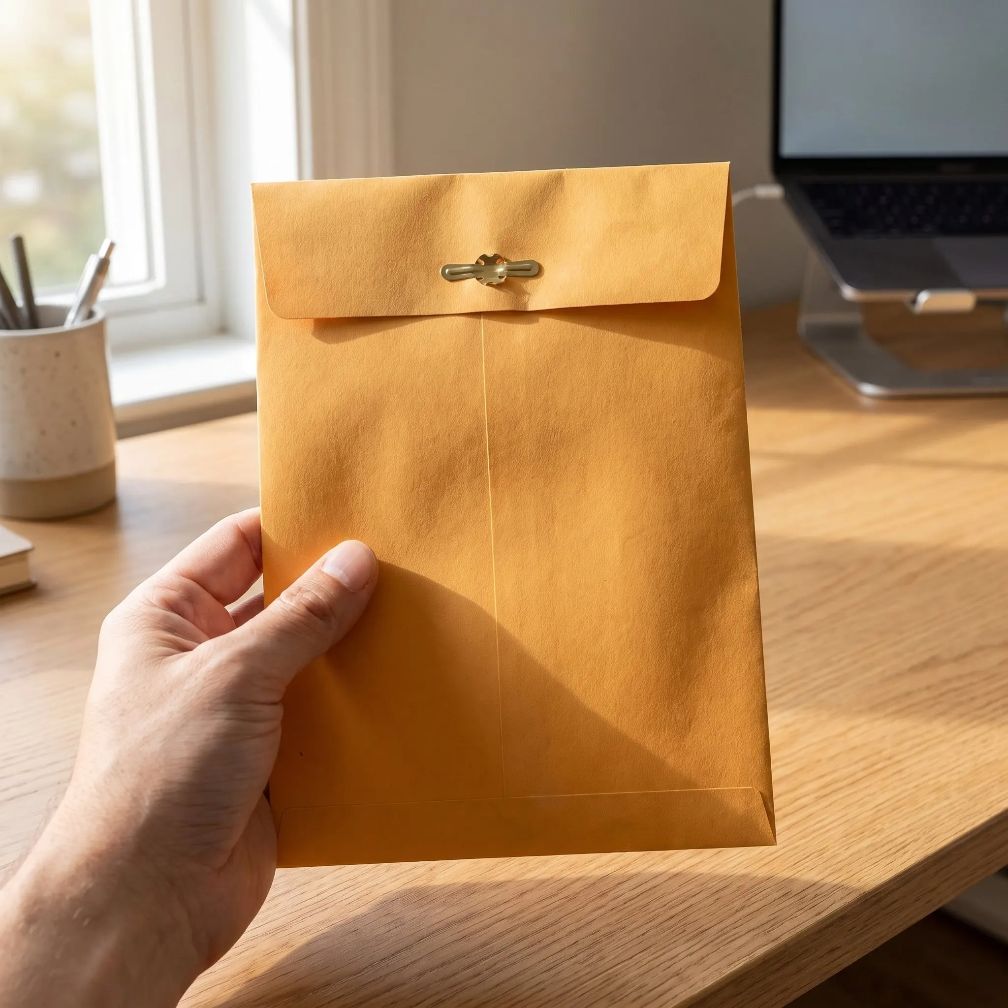 100 pcs Document Self Envelopes Paper Halloween Christmas New Year Kraft Paper Envelope Clasp Envelopes Document Envelope Manila