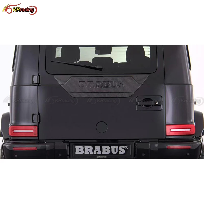 Upgrade Mercedes G63 Kit Brabu W464 G63 Dry Carbon Fiber Rear Cover Door Trim for Benz G Class G63 W464 Body Kit G500 G350