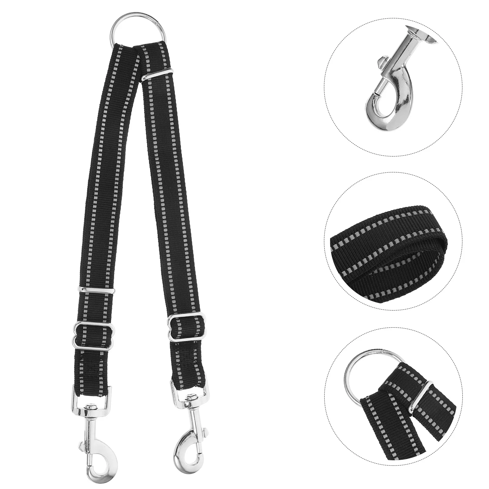 

Dual Trainer Pet Tow Rope Dog Walker Leash Adjustable Splitter Lead Leash Coupler Heavy Duty 1\