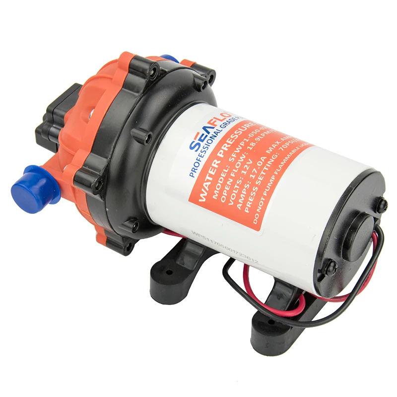 5.0 GPM مجموعة مضخة الغسيل الثقيلة قارب الحجاب الحاجز مضخات المياه مضخة الغسيل البحرية تيار مستمر 12 فولت 70PSI #2
