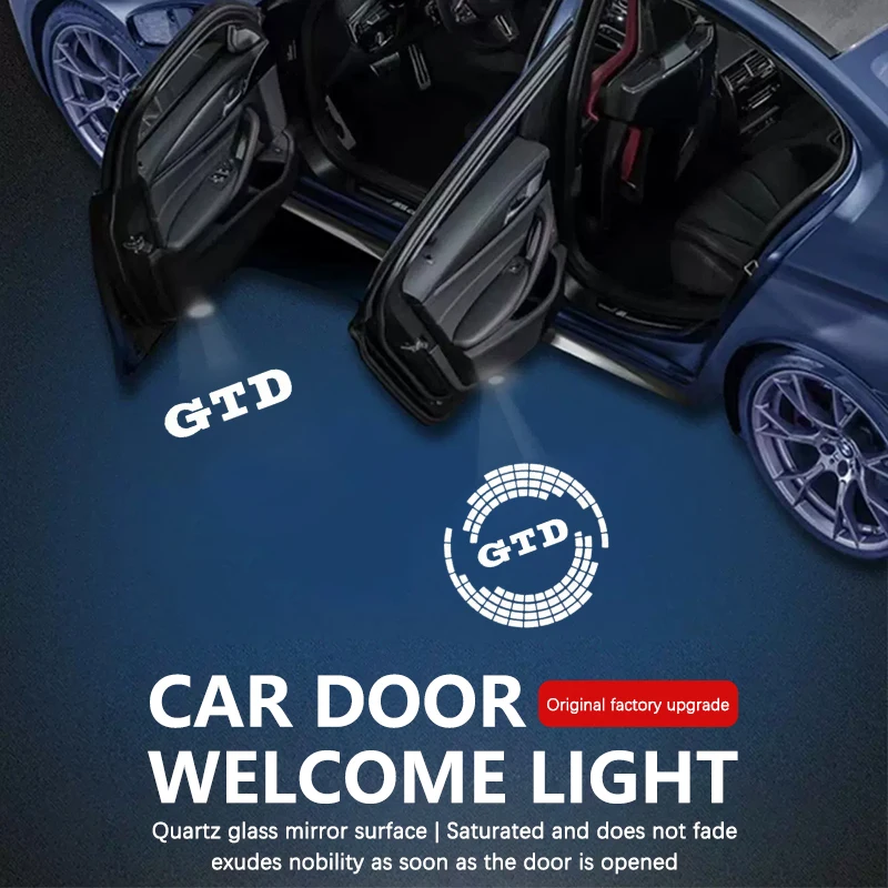 Led Car Door Welcome Courtesy Shadow Projector Lamp For Volkswagen GTD Golf MK5 MK6 MK7 MK8 Tiguan Jetta Touareg Car Accessories