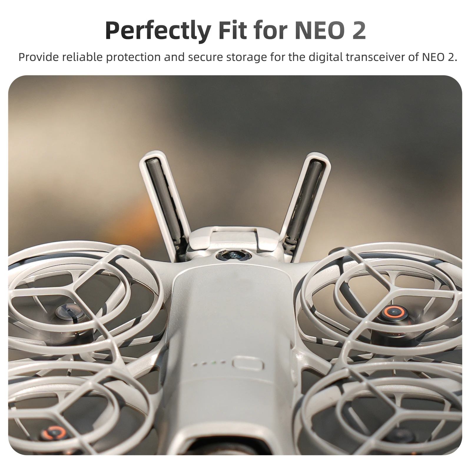 Sunnylife for DJI Neo 2 Digital Transceiver Antenna Protective Case Transmission Module Shock Absorption Anti Collision Cover