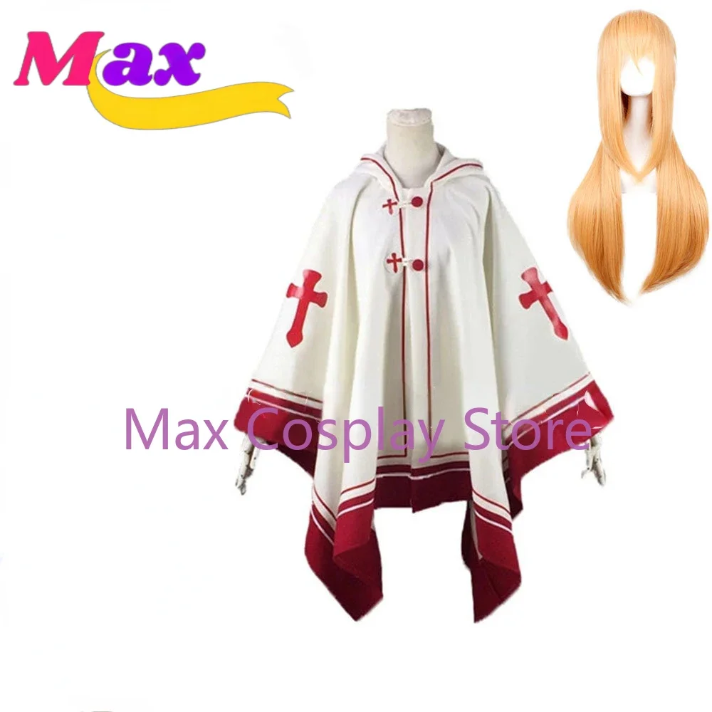 ماكس كوس أنيمي ساو تأثيري Asuna يوكي عباءة معطف تأثيري حلي أنيمي الزي تأثيري ازياء حجم مخصص