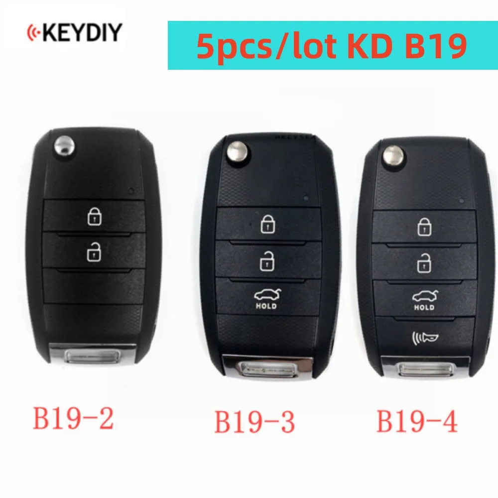 5pcs/lot KEYDIY B19 Car Remote Key B19-2 B19-3 B19-4 Car Keys for KIA Style MINI/KD-MAX/KD-X2 KD KD900 B Series Remote Car Key