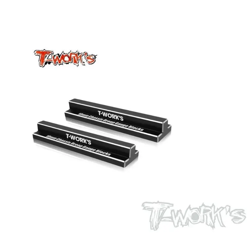 

Original T works TT-129-A 10mm Chassis Droop Gauge Blocks ( 2pcs. ) Rc Tool