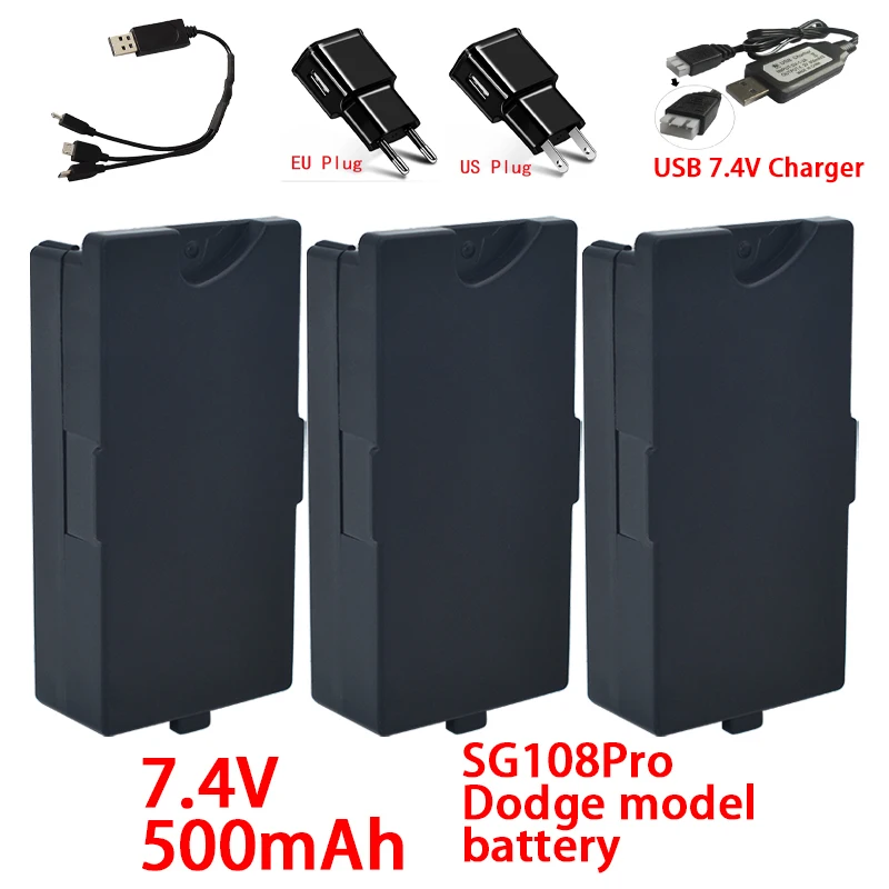 Dodge toy model SG218Pro 7.4V 500mAh RC remote control car Lipo Battery with charger combination accessories battery