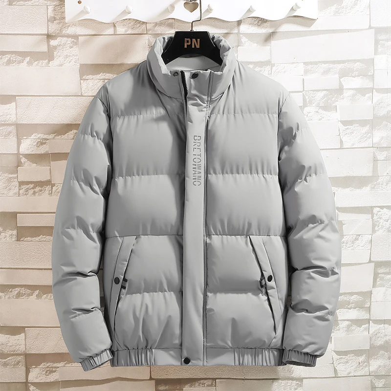 Parka con cappuccio da uomo nuovo autunno inverno giacca da coppia calda solida cappotti capispalla casual da esterno giacche sportive imbottite in cotone da uomo