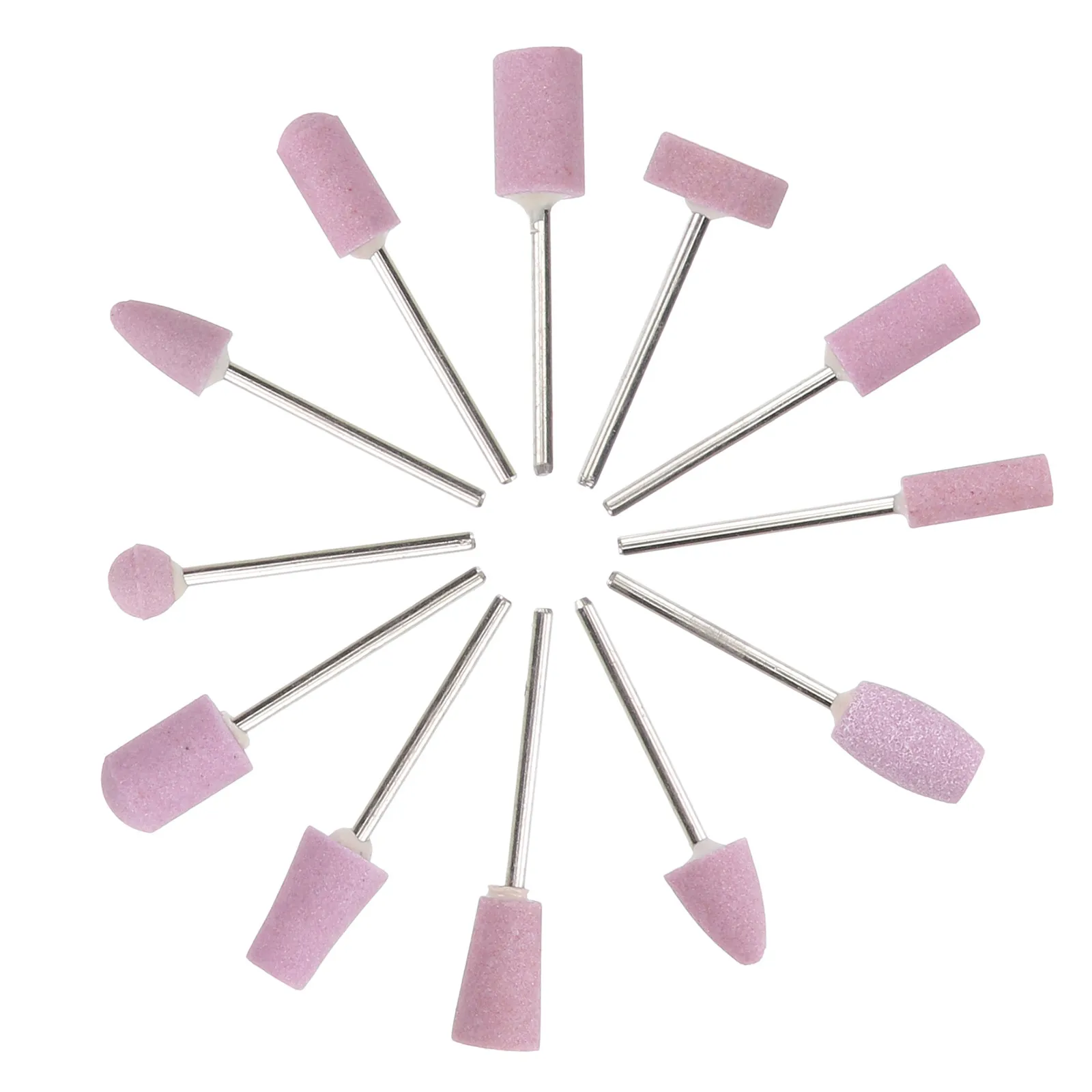 12-in-1 Manicure Drill Bits Set Electric Nail Grinding Heads Suitable for Natural Artificial Nails Professional Beginner Nail