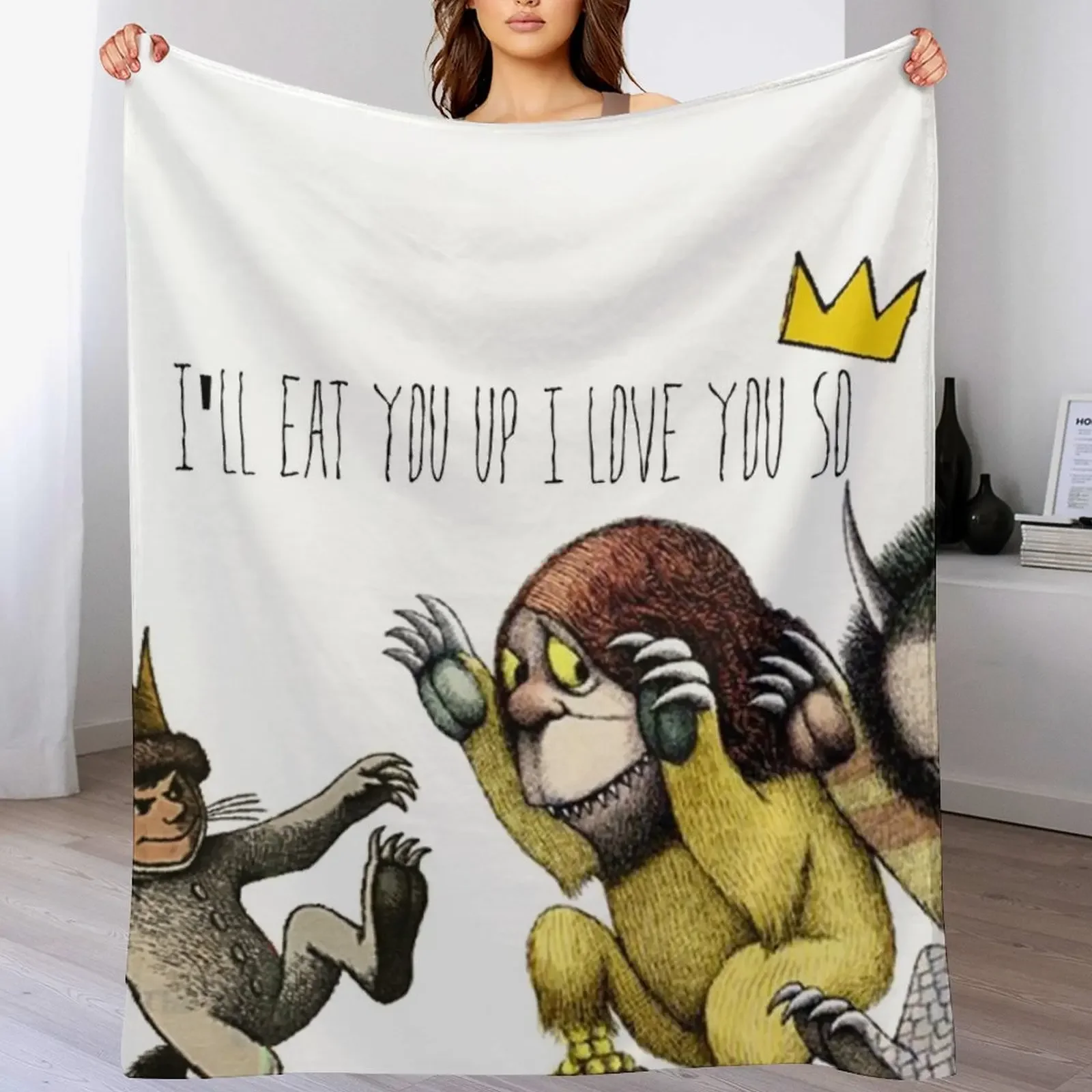 

Where The Wild Things Are Throw Blanket Spring Fall Cozy Throw Blanket for Couch