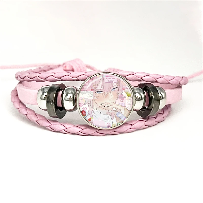 14 Days With You Anime Bracelets Ren Kawaii Cartoon Multilayer Braided Bracelets Visual Novel Game Bangles Handmade Jewelry Gift