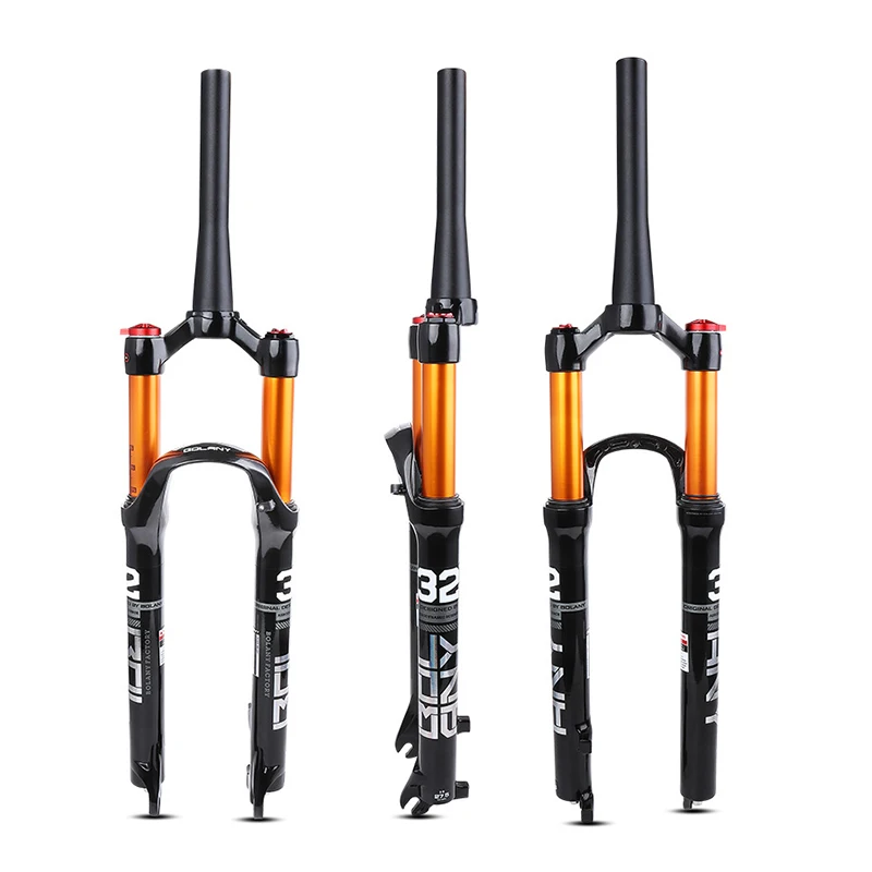 STLF Bolany Aluminum Air Pressure Shock Absorber Fork for Mountain Bicycle