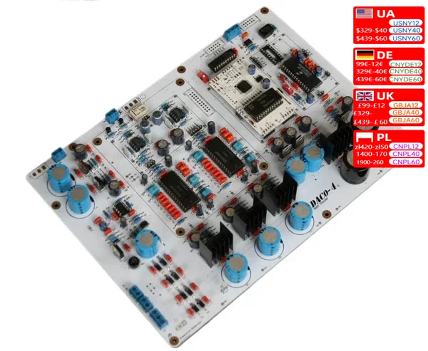 Nvarcher TDA1540 DAC Decoder Board CS8412+SAA7030+TDA1540P HiFi Audio Decoding customized