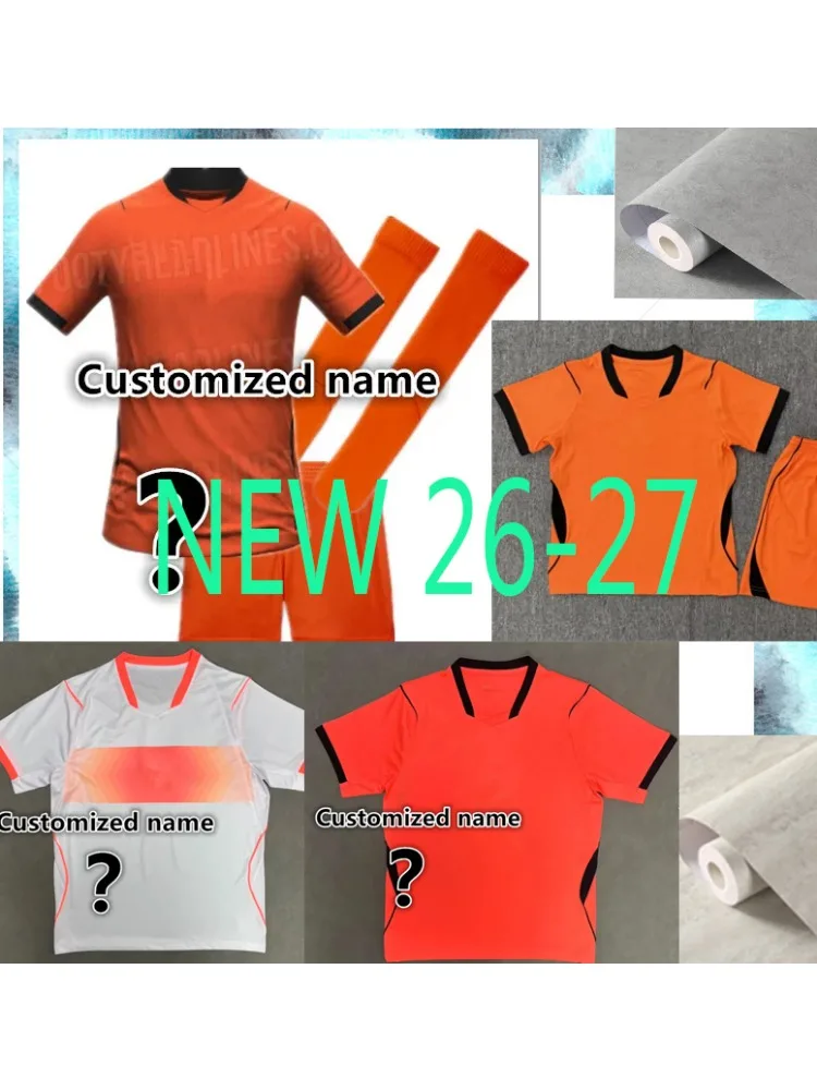 decoraties 26 27 Nederland kinderkit Shirt Shirt Heren Strijkvrij Anti-rimpel Slim-Fitting Nederland Decoratieve sticker - afbeelding 2