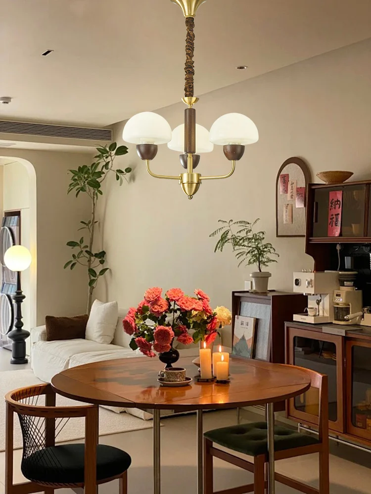 Retro North American Ash Wood Ceiling Pendant Light Classical Nature Beauty Home-appliance LED E14 Dimmable Lamp For Dining Room