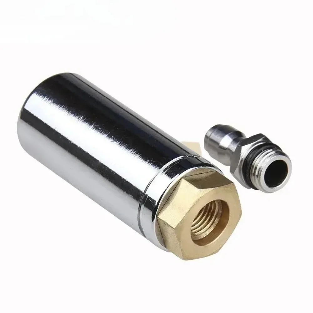 Municipal Cleaning 1pcs for Turbo Nozzle High Pressure Quick Connect 360° Rotating Stainless Steel Body Ceramic Core