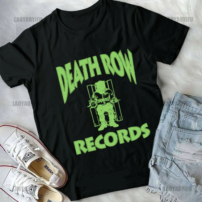 

Death Row Records Dr Dre Tupac Men Women T-Shirt Hip Hop Fashion Short Sleeve Rapper Streetwear Tee-Shirt cotton