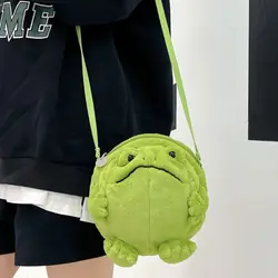 2024 New Cute Frog Shoulder Crossbody Bag For Women Purse with Zip Top Handbags Gifts for Kids Girls