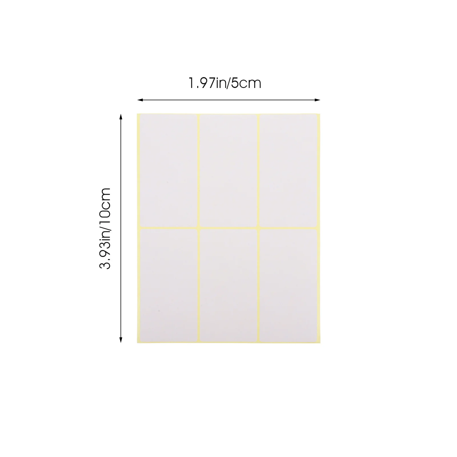 TEHAUX 180pcs Blank Adhesive Labels Stickers for Classification Sign Organizing Office School Supplies