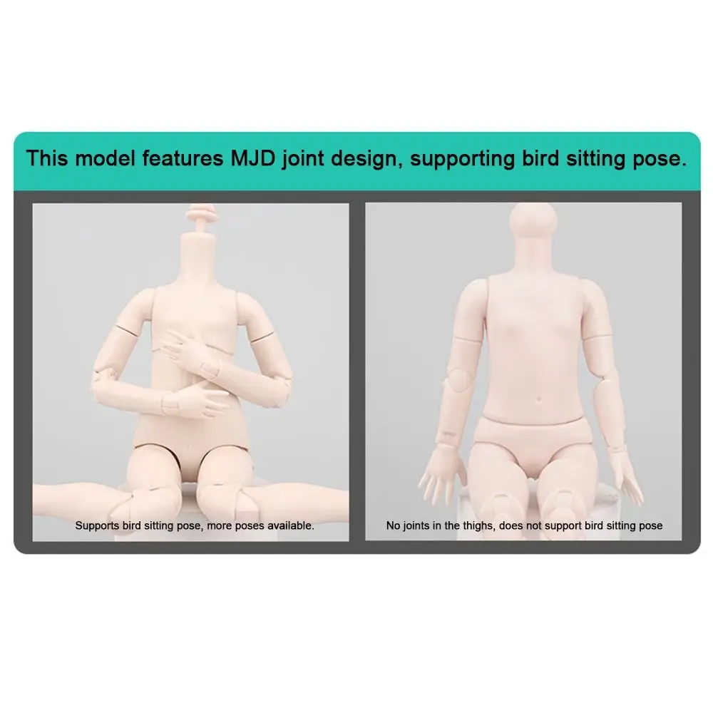 30 ซม.ความสูง 1/6 BJD ตุ๊กตาสาวผิวขาว 22 ข้อต่อ Movable Mjd ตุ๊กตา Body 1/6 Action Figure Body ตุ๊กตา BJD หัวรูป