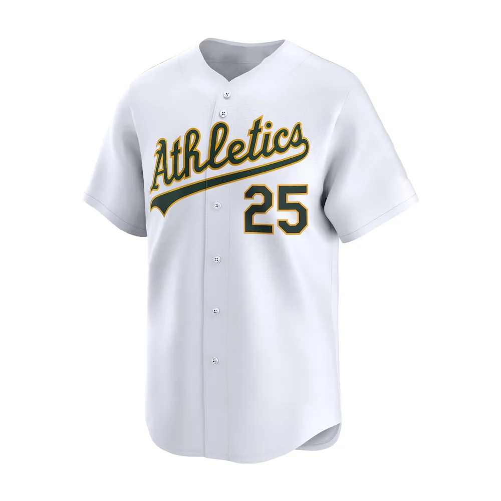 24/25 Summer Adult Oakland Baseball American Baseball Training Jerseys Sports Jersey 25 Number Rooker Cool T-shirt Quick-Dry