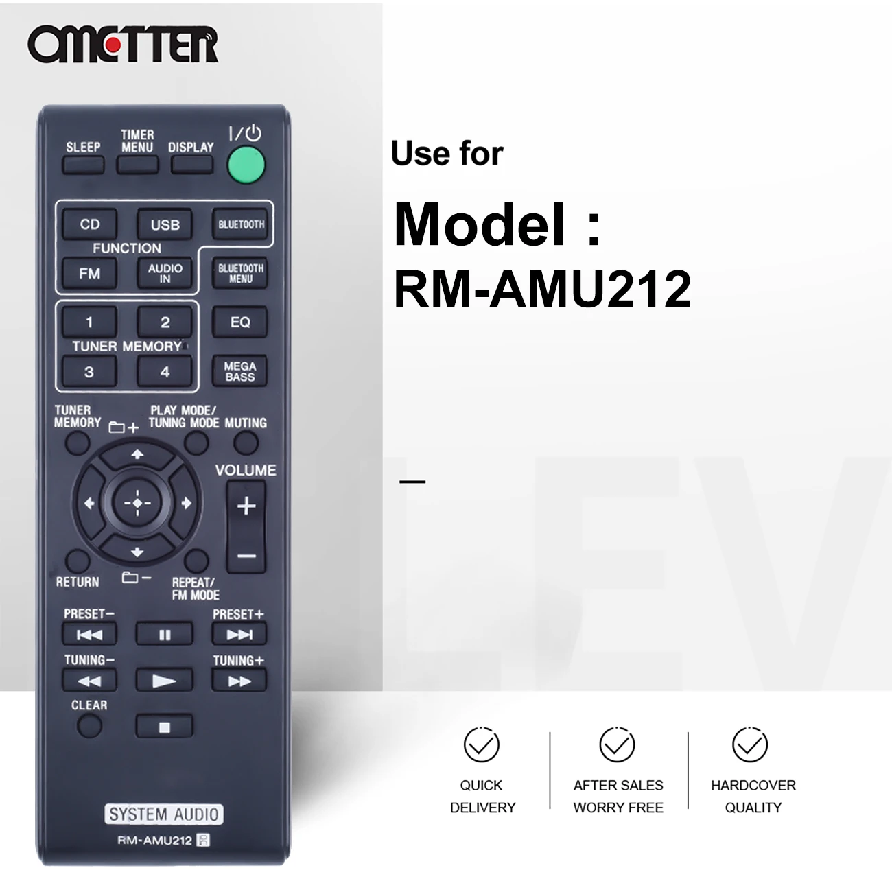 New RM-AMU212 Para Use for Sony Remote Control Sistema De Audio System