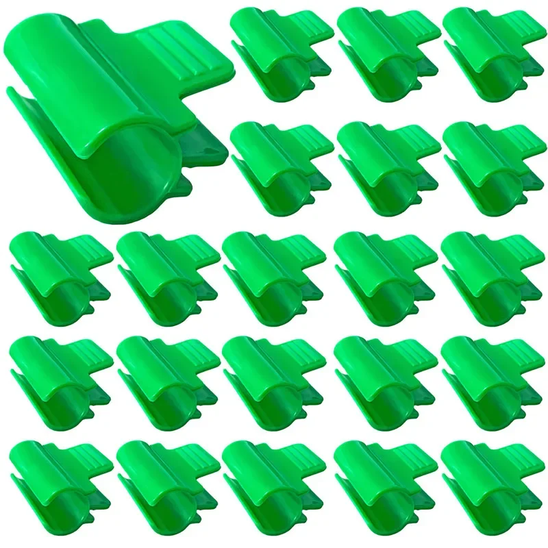 

Plastic Greenhouse Clips, Film Clamps, Garden Shed Row Cover, Netting Tunnel Hoop, Outer Diameter, Plant Stakes, 5Pcs