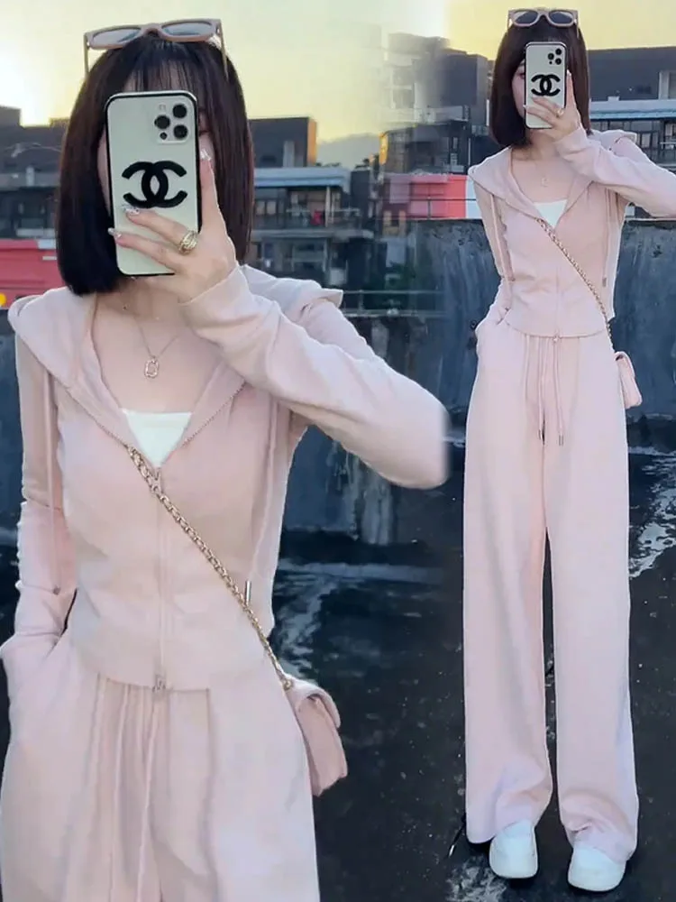 

Spring 2026 Women's Casual Sportswear Set ort Hoodie Long Pants Two-Piece Suit Comfortable Breathable Faionable Spring Ou...