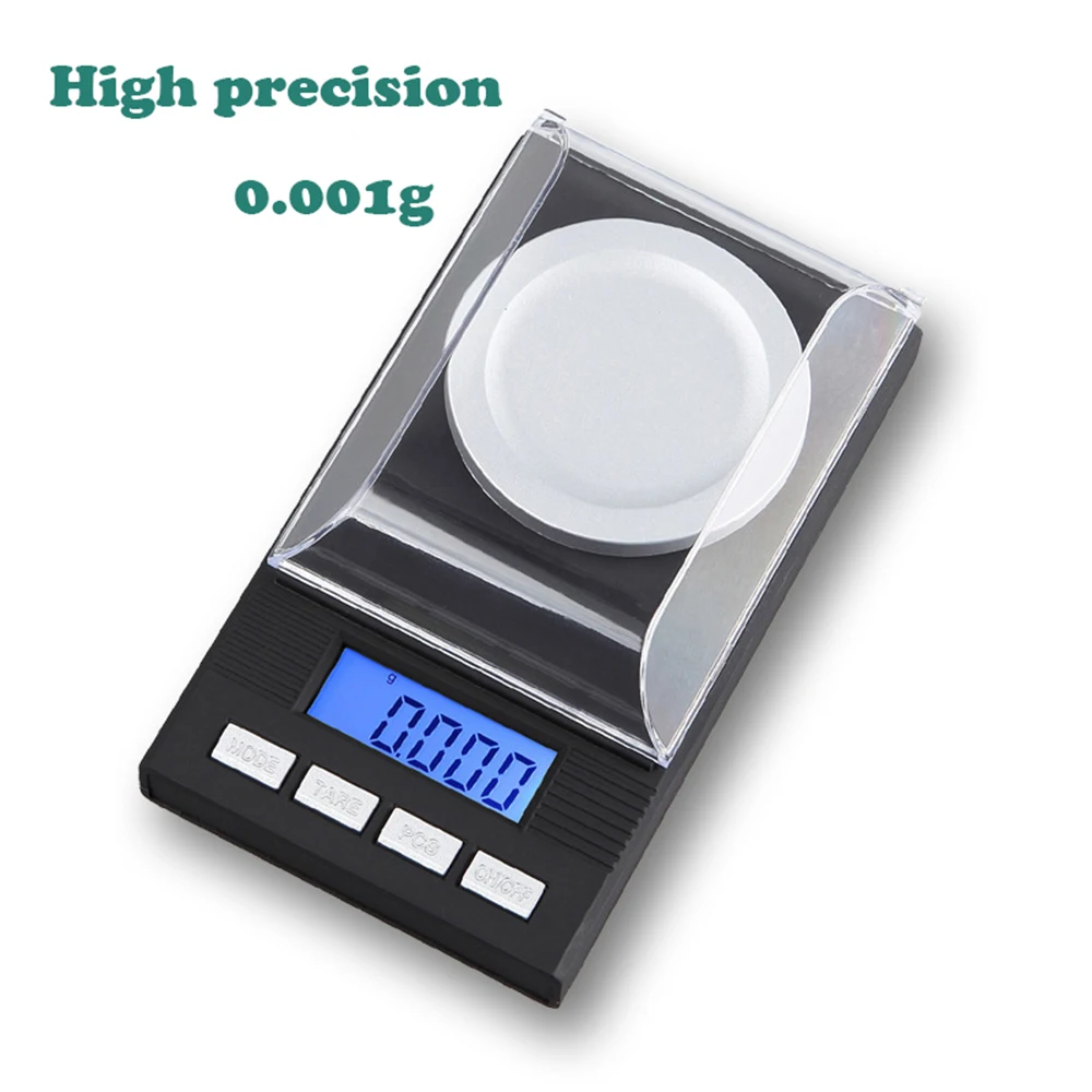 

20g/0.001g Mini High Precision Digital Pocket Scale Palm Jewelry Scales Portable Weighing Carat Scales Micro Balance for Kitchen