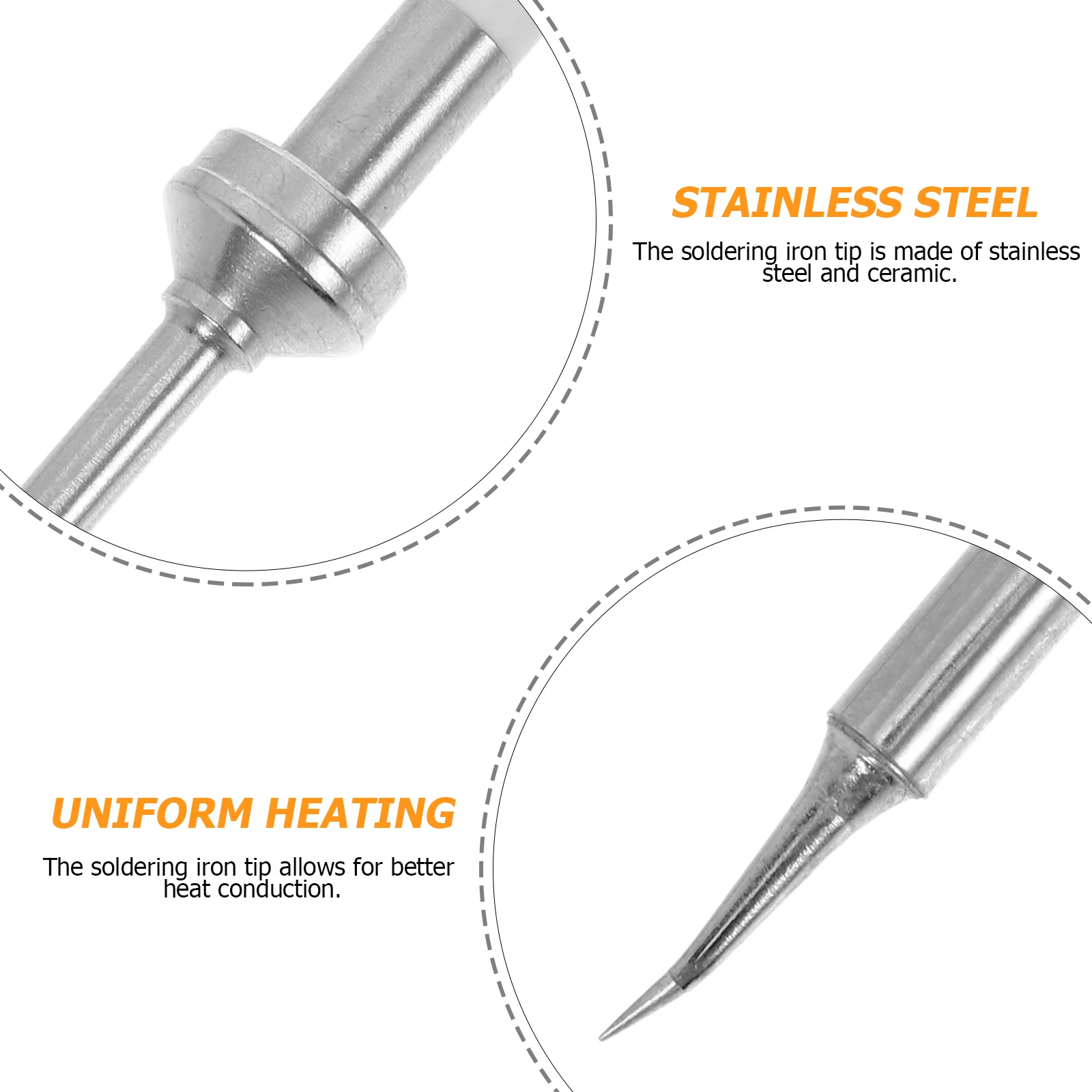 

Soldering Iron Tip Tips Heat-set Accessories Pure Copper Fast Heating Ceramics Kit