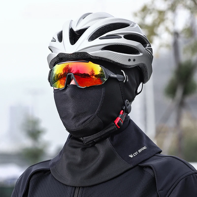 غرب ركوب الدراجات الشتاء الصوف بالاكلافا قناع الوجه الكامل تنفس يندبروف دراجة نارية ركوب الدراجات التزلج قبعة الحرارية هود الرياضة والعتاد