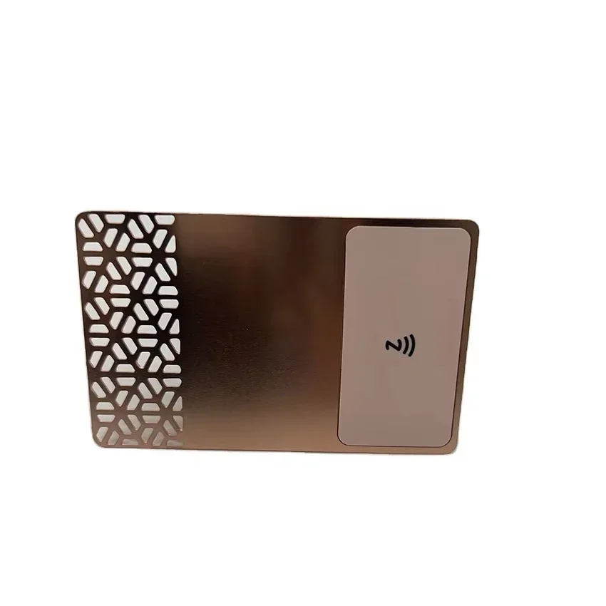 

Персонализированная лазерная гравировка, членство NFC, золотой, черный контакт, Rfid, пустая металлическая карта NFC для бизнеса