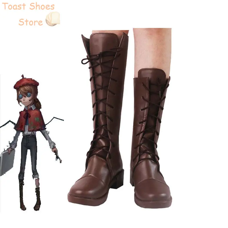 

Edgar Valden Cosplay Shoes Game Game Identity V Painter Cosplay Prop Halloween Carnival Boots Costume Prop