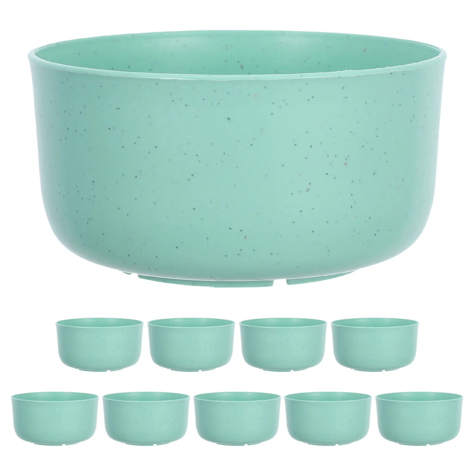 

10 Pcs Microwavable Plastic Bowl for Serving Soup Convenient Unbreakable Dipping Bowls