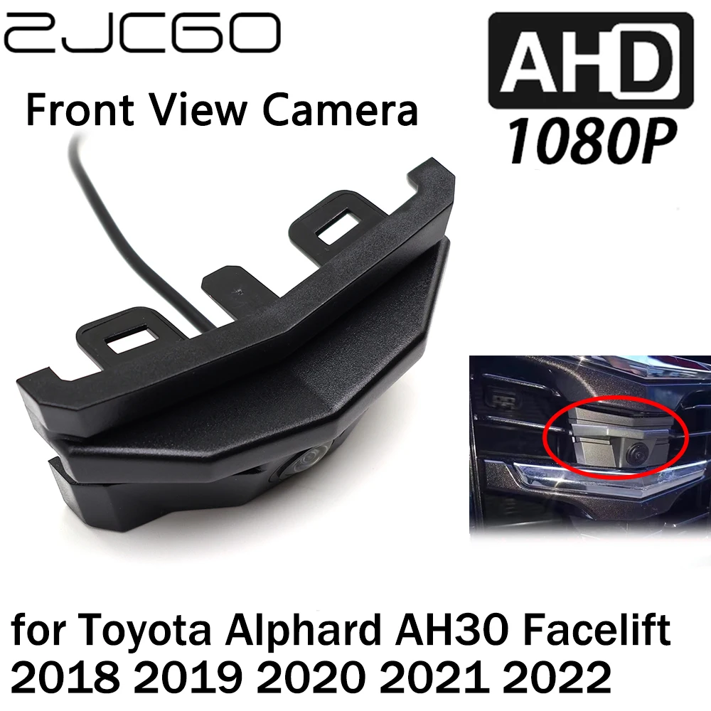 

ZJCGO Car Front View LOGO Parking Camera AHD 1080P Night Vision for Toyota Alphard AH30 Facelift 2018 2019 2020 2021 2022