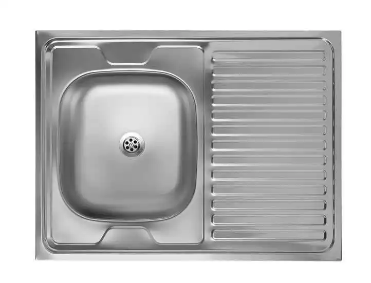 Single-chamber sink with siphon 60x80 cm