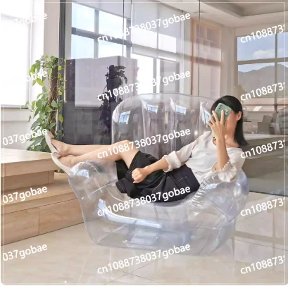 Internet celebrity transparent ins wind inflatable queen sofa European art single chair creative photography props
