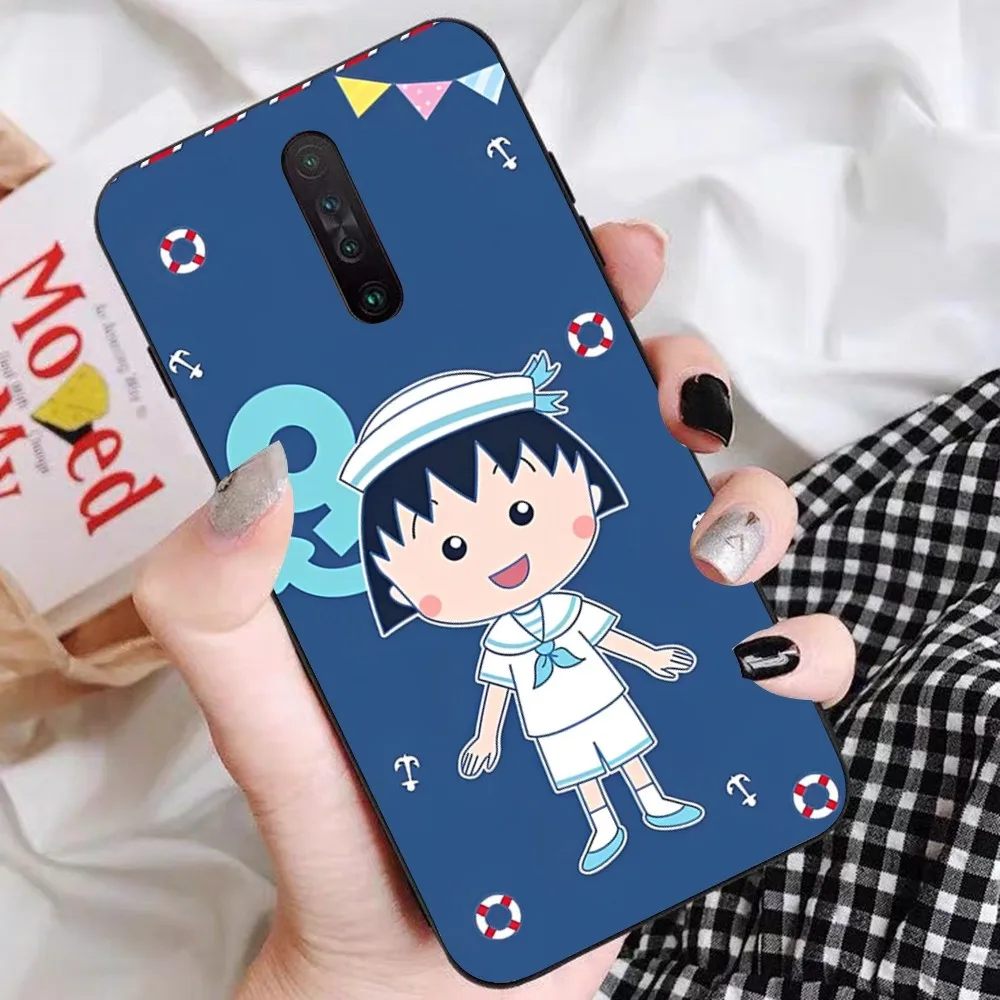 Curtoon C-Chibi M-Maruko Phone Case For Redmi 5 6 7 8 9 10 plus pro 6 7 8 9 A GO K20 K30 K40 pro plus F3 Fundas