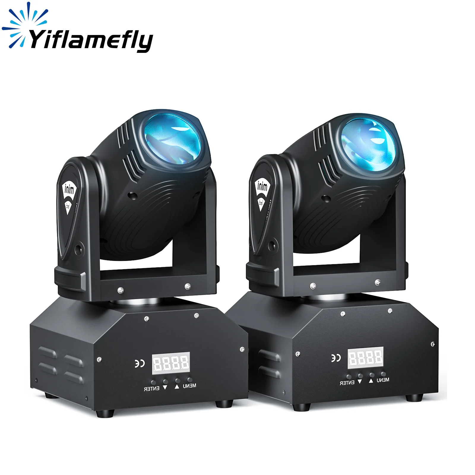 

Yiflamefly 2Pcs 15W Mini Beam Moving Head Lights RGBW 4IN1 LED Stage Lights DMX512 11/13CH Spotlight For Disco Wedding DJ Party
