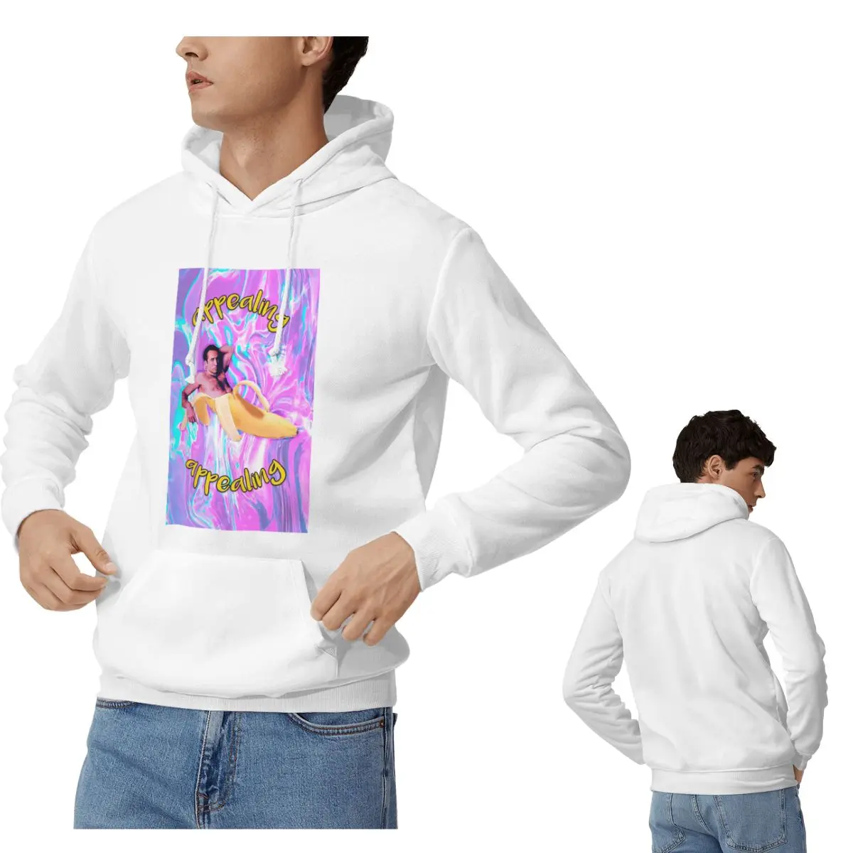 

Николас Кейдж банан привлекательные толстовки для мужчин и женщин повседневный пуловер толстовки хип-хоп одежда с длинными рукавами осень-зима