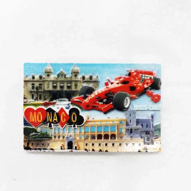 European Tourist Fridge Magnet Souvenir Andorra Monaco Spain France Corsica Refrigerator Magnets Home Decoration Accessories