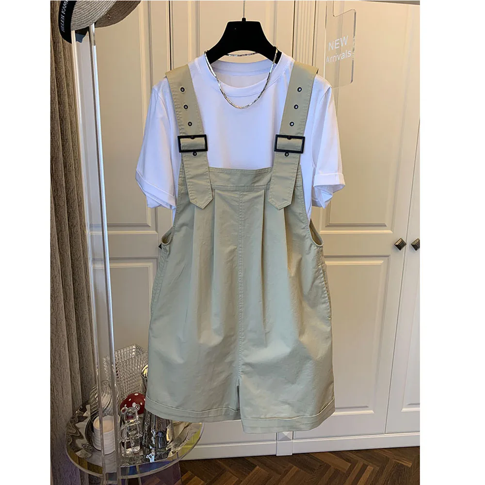 Damen ärmellose Latzhose Stram pler Sommer Shorts Overall koreanische lose Schulter gurt Hosen Damen lässige Overalls Spiel anzüge