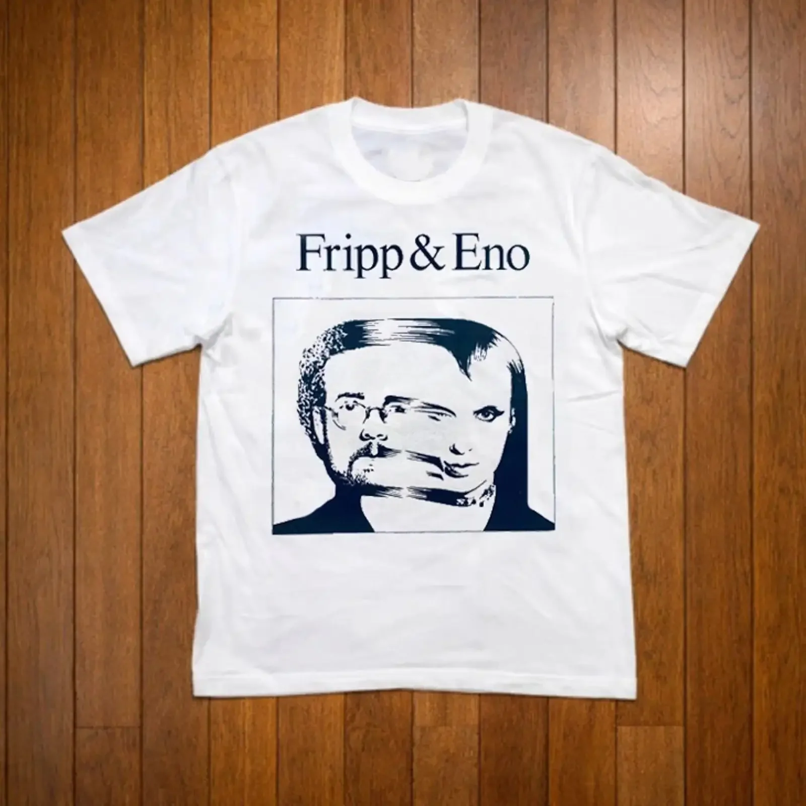 Inner Sleeve Brian Eno T shirt Cotton Fun One Side PTPL003 Image 1 of 2 vintage Washed Versatile streetwear fashion Soft