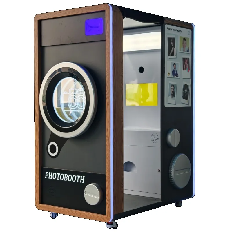 Booth Vending Machine Events Mirror Photo Booth with Lcd Screen Camera and Printer Selfie Station Photo Booth