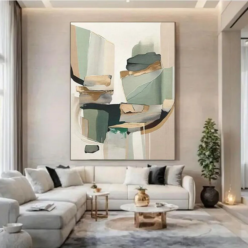الحديثة كبيرة رسم الجدار ملصق فني 100% رسمت باليد زهرة النفط اللوحة على قماش صورة لغرفة المعيشة ديكور المنزل الفني