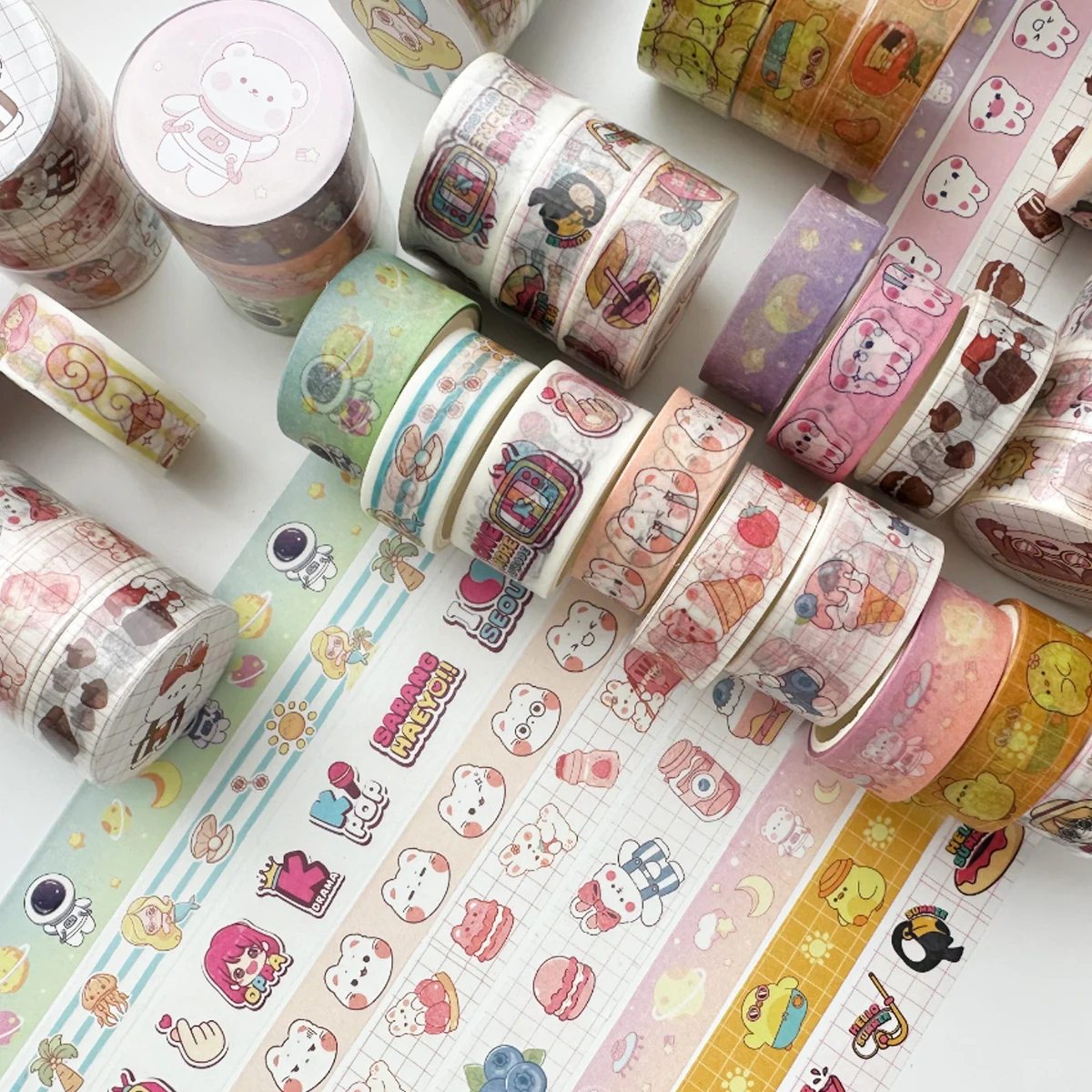 3 teile/satz Kawaii Tiere Gesicht Cartoon Washi Tape Set Masking Tapes Scrapbooking DIY Journal Schreibwaren Schule Liefert Geschenk