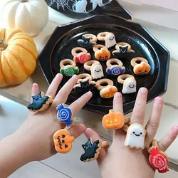 Happy Halloween Mini Ring Biscuit Cookie Mold Cartoon Fondant Ghost Pumpkin Cake Cutter Cake Decoration Tool DIY Baking Tools