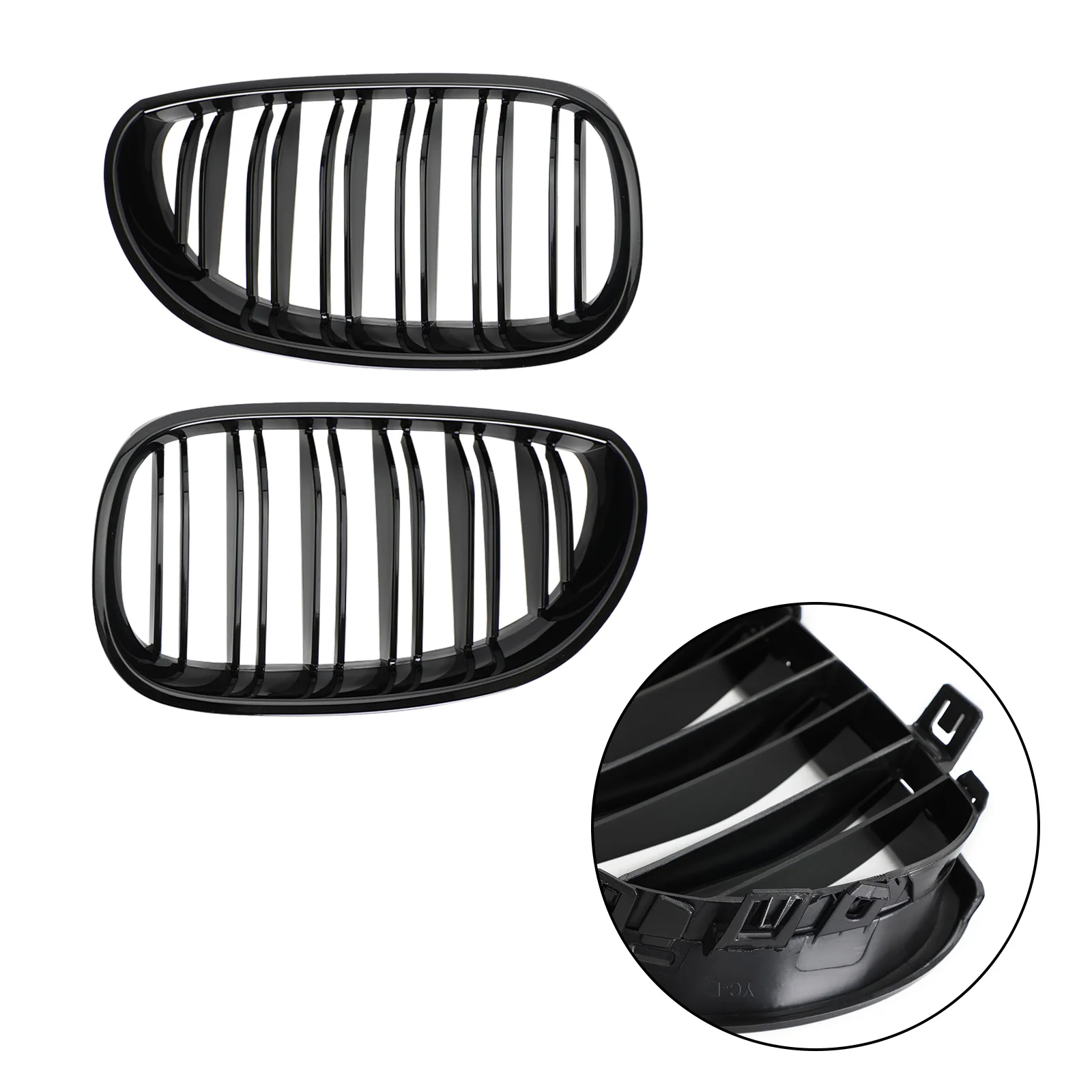 

Front Sport Kidney Grille ABS For BMW E60 E61 M5 520i 530i 2004-2009 5 Series Touring
