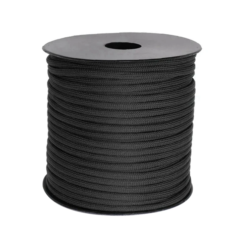 야외 캠핑 비상 텐트 캐노피 로프, 방풍 로프, DIY 꼰 로프, 폴리프로필렌 7 코어, 4mm 우산 로프, 50M