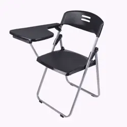 Training Chair with Writing Board School Meeting Chair PP Plastic Meeting Room Folding Chair Press Desk Chair